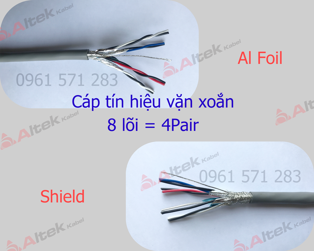 Cáp tín hiệu vặn xoắn AWG / Cáp tín hiệu chống nhiễu RS485